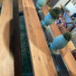 Table Design en Chêne, Verre et Métal sur Mesure "VETRO" | Meuble Ébéniste