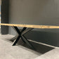 Table de ferme vieux chêne massif centenaire - DIMENSIONS ET PIETEMENT AU CHOIX