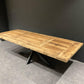 Table de ferme vieux chêne massif centenaire - DIMENSIONS ET PIETEMENT AU CHOIX