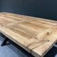 Table de ferme vieux chêne massif centenaire - DIMENSIONS ET PIETEMENT AU CHOIX