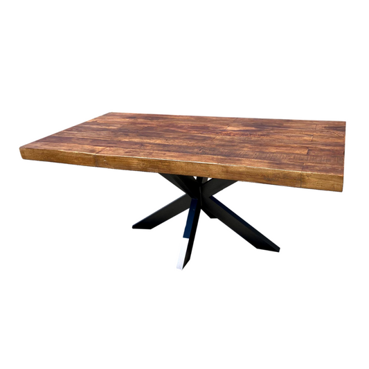 Table teck massif 9 cm d'épaisseur - DIMENSIONS ET PIETEMENTS AU CHOIX