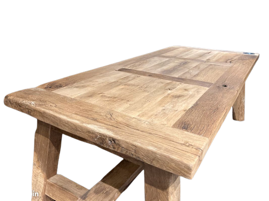 Table de ferme vieux chêne massif centenaire - DIMENSIONS SUR MESURES