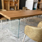 Table en Chêne Massif et Pieds en Verre "NUBE" | Meuble Ébéniste