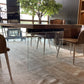 Table en Chêne Massif et Pieds en Verre "NUBE" | Meuble Ébéniste