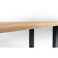 Table en Chêne Massif sur Mesure Pieds U "PONZA" | Meuble Ébéniste
